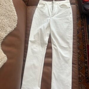 Agolde White high rise stovepipe Jeans
